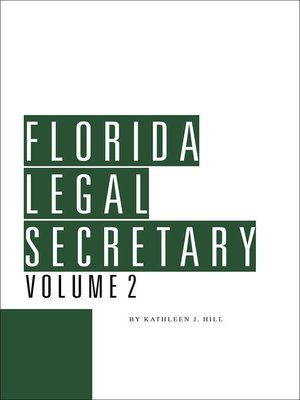 cover image of Florida Legal Secretary
